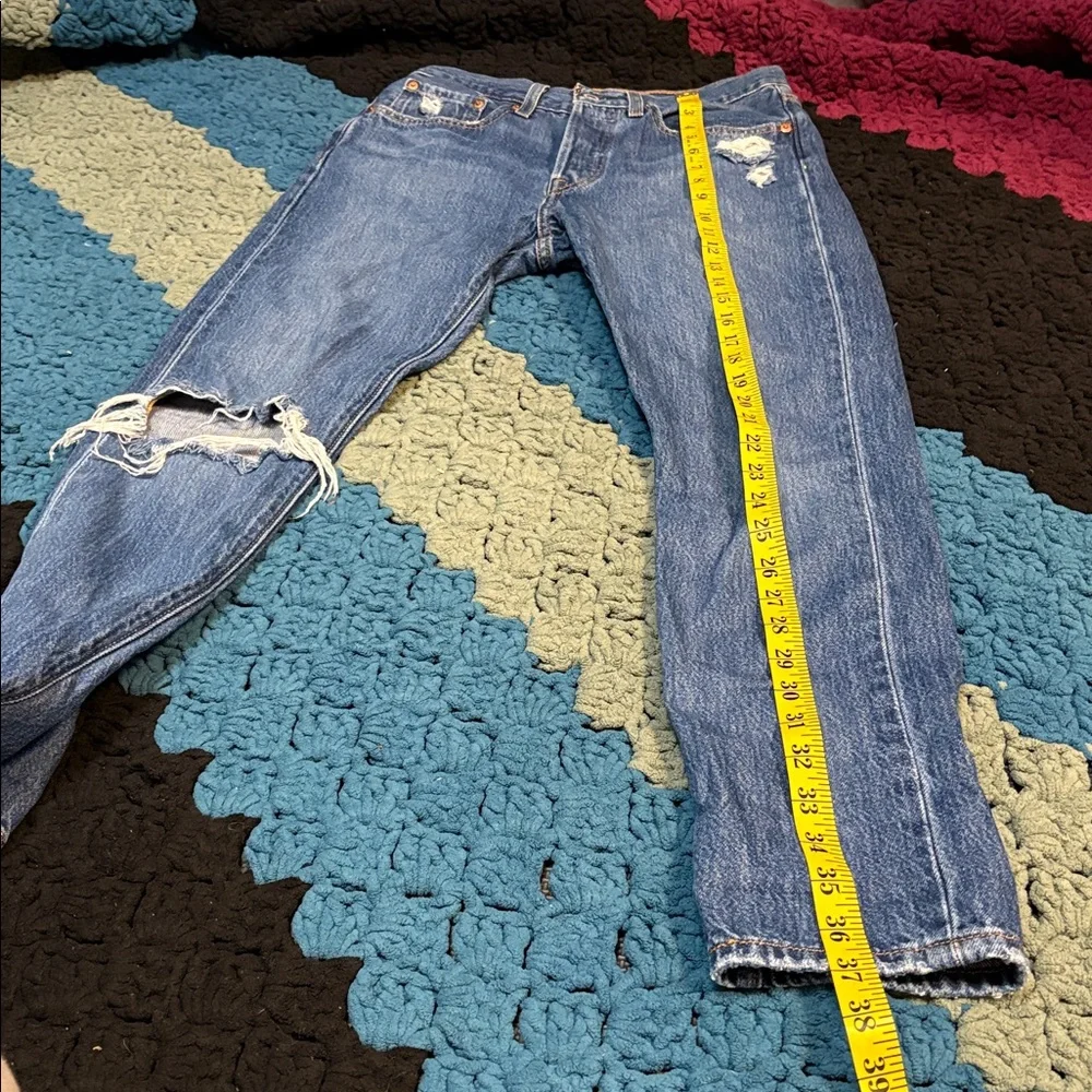 Distressed Levi’s Premium 501 S - Picture 11 of 13